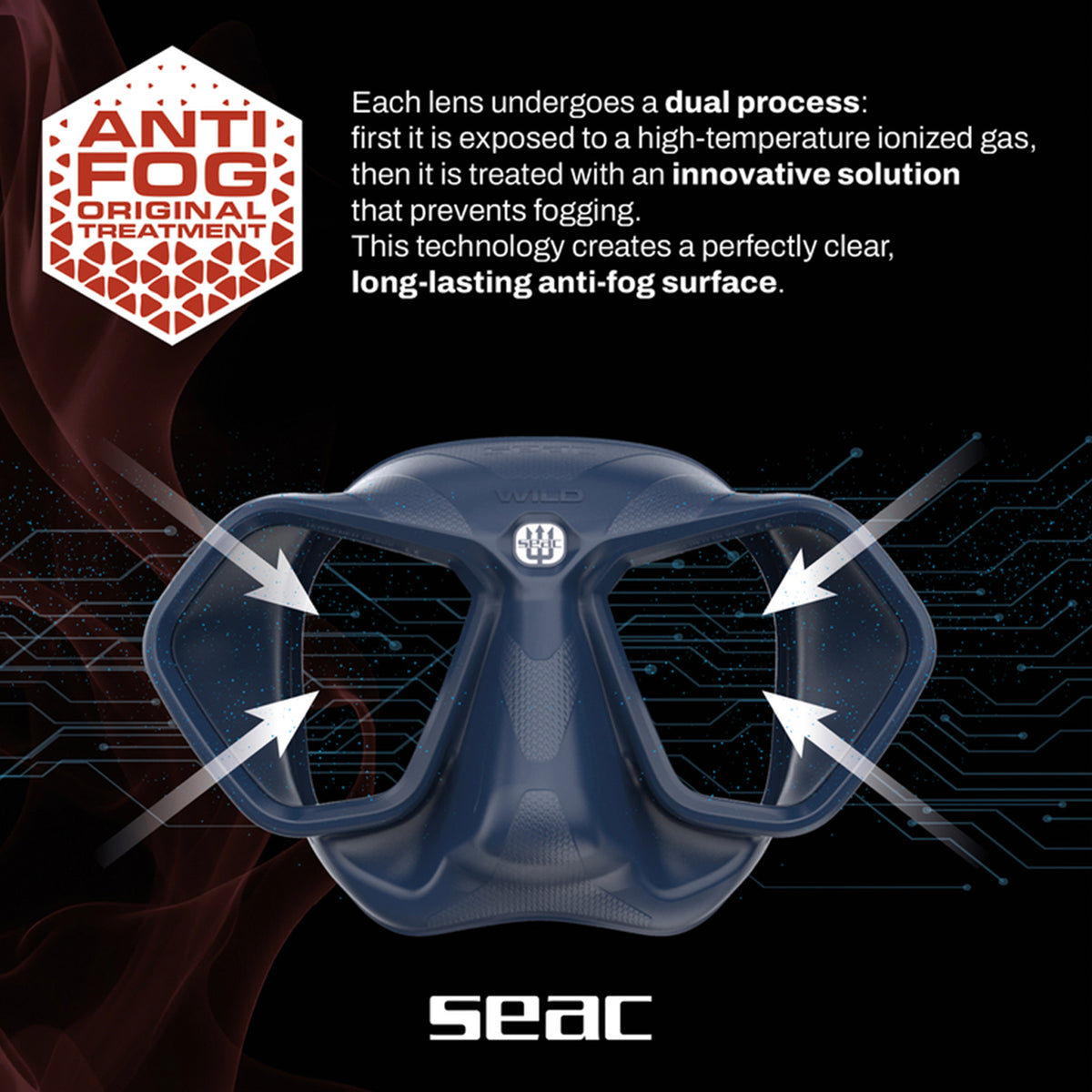 SEAC Wild Duikmasker met Antifog